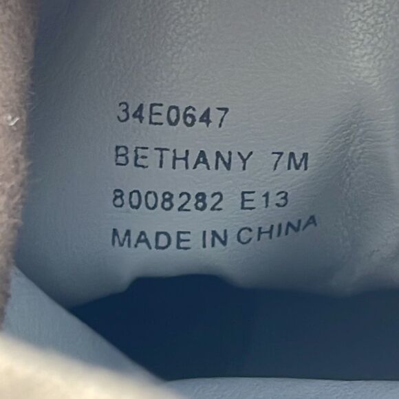 Calvin Klein Bethany Brown Suede Cuffed Stiletto Heeled Booties Sz 7 - Picture 6 of 9